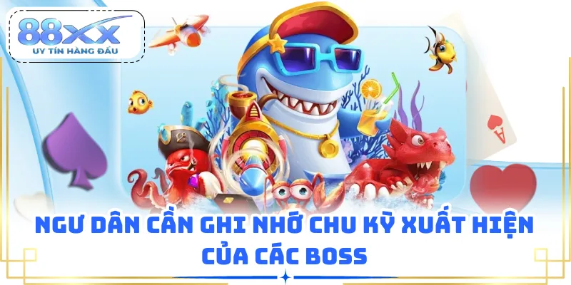 Ngư dân cần ghi nhớ chu kỳ xuất hiện của các boss